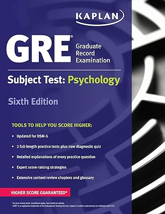 GRE Subject Test: Psychology (Kaplan Test Prep) (6th Edition) - Scanned Pdf with Ocr